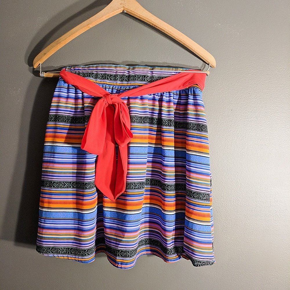 Colorful boho skater skirt